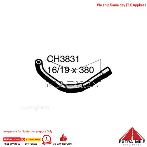 CH3831 Heater Hose for Holden Rodeo RA 3.5L V6 Petrol Manual / Auto Mackay