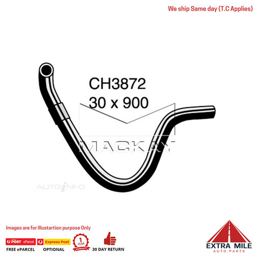 Mackay CH3872 Radiator Lower Hose For Honda Prelude Bb 2.2L I4 Ptl Manual & Auto