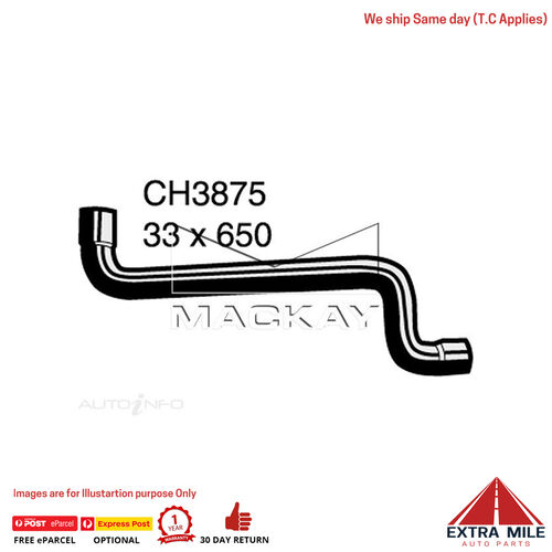 Mackay CH3875 Radiator Upper Hose For Saab 95 . 2.3L I4 Turbo Petrol Manual/Auto