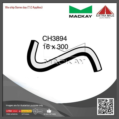 Mackay Heater Hose For Mitsubishi Pajero NH 2.5L I4 IC Turbo Manual/Auto-CH3894