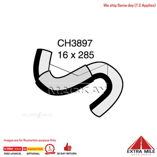 CH3897 Heater Hose for Mitsubishi Triton MJ 2.5L I4 Turbo Diesel Manual / Auto