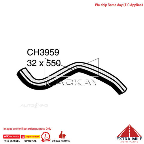 Mackay CH3959 Radiator Lower Hose For Hyundai Getz TB 1.6L I4 Petrol Manual/Auto