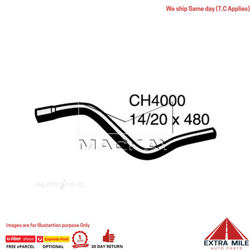 Mackay Heater Hose For OPEL Kadett 1.6 1.7 Diesel 16D DA 17D Da Outlet  CH4000