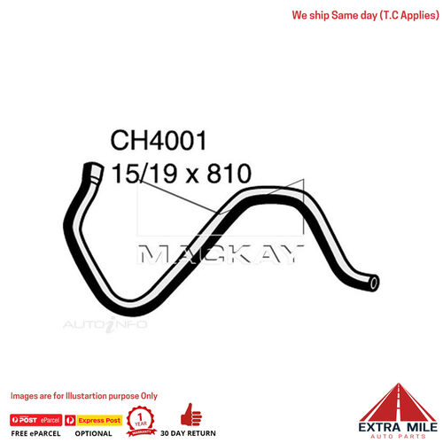 Mackay Heater Hose For OPEL Kadett 1.6 1.7 Diesel 16D DA 17D DA Inlet