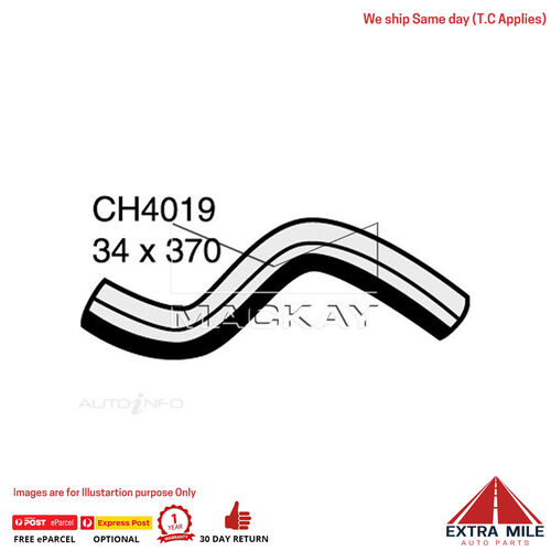 Mackay CH4019 Radiator Upper Hose For Mitsubishi 380 DB 3.8L V6 Ptl Manual/Auto