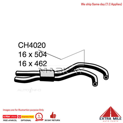 Mackay Heater Hose For Mitsubishi 380 DB 3.8L V6 Petrol Manual / Auto  CH4020