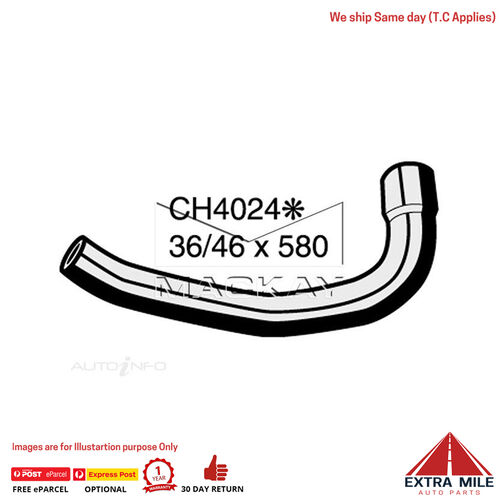 Mackay CH4024 Radiator Lower Hose For Jeep Wrangler TJ 4.0L I6 Ptl Manual/Auto