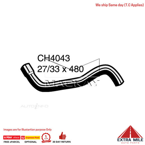 Mackay CH4043 Radiator Lower Hose For Nissan Pulsar N15 1.6L I4 Ptl Man&Auto