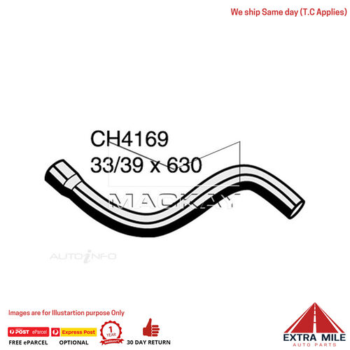 Mackay CH4169 Radiator Lower Hose For Holden Barina XC 1.4L I4 Ptl Manual/Auto