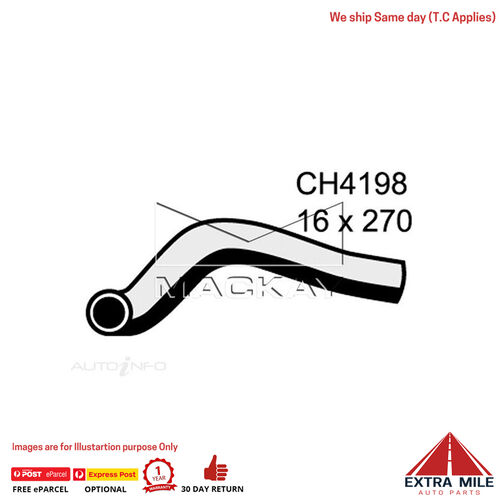 Mackay Heater Hose For Toyota LandCruiser VZJ95R 3.4L V6 Petrol Manual & Auto