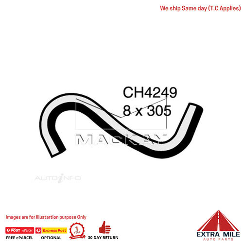 CH4249 Heater Hose for Jaguar Xj6 Xj6L 4.2 Litre Valve To Firewall