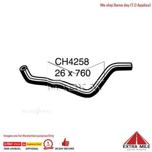 Mackay CH4258 Radiator Lower Hose For Honda Hrv Gh 1.6L I4 Petrol Manual & Auto