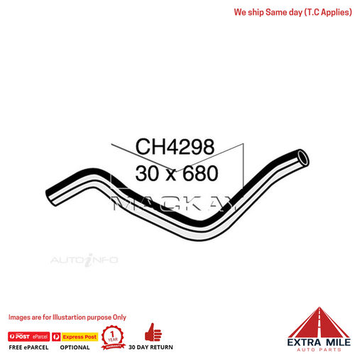 Mackay CH4298 Radiator Lower Hose For Honda Accord CM 3.0L V6 Petrol Manual/Auto