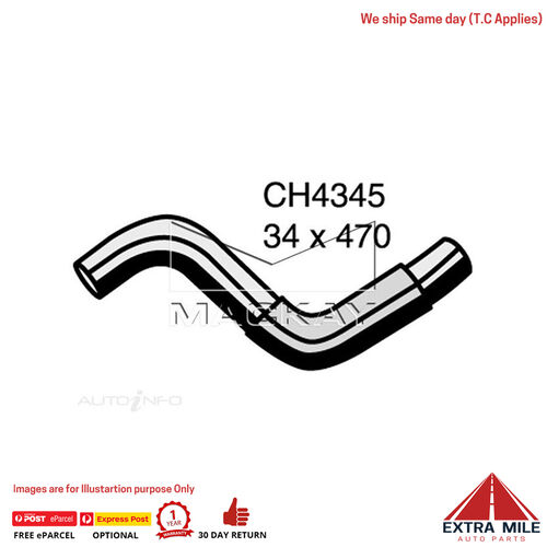 Mackay CH4345 Radiator Upper Hose For Mazda RX8 . 1.3L ROTARY2 Ptl Manual/Auto