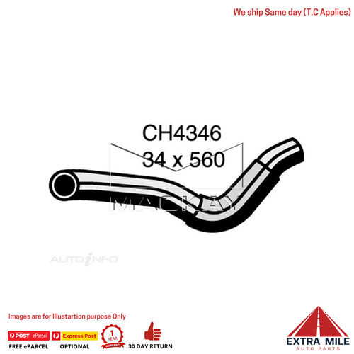 Mackay CH4346 Radiator Lower Hose For Mazda RX8 . 1.3L ROTARY2 Ptl Manual/Auto