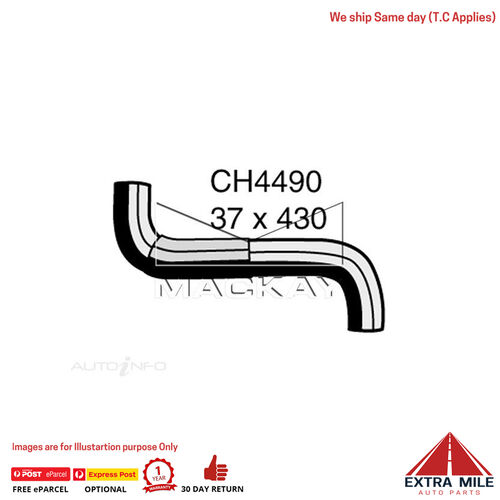 Mackay CH4490 Radiator Upper Hose For Subaru Outback BH 2.5L F4 Ptl Manual/Auto