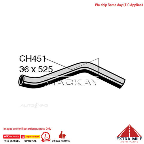 Mackay CH451 Radiator Upper Hose For Chevrolet BEL AIR . 4.6L V8 Ptl Manual/Auto