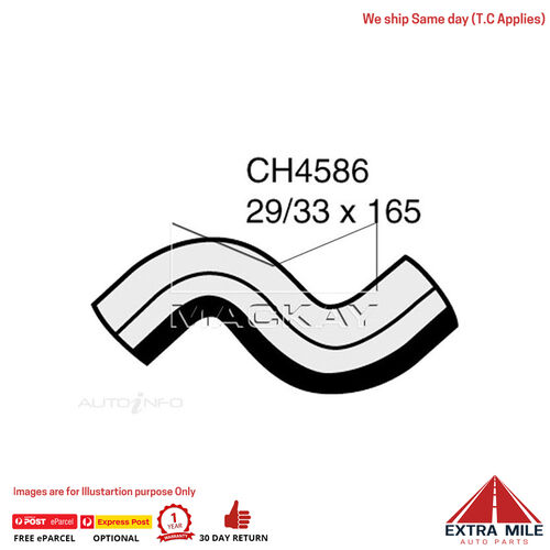 Mackay CH4586 Radiator Lower Hose For Holden VIVA JF 1.8L I4 Petrol Manual/Auto