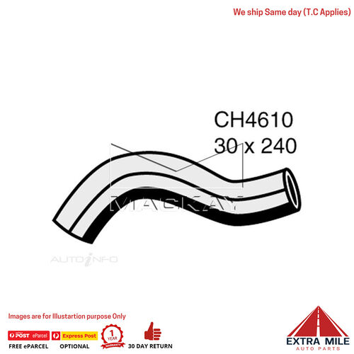 Mackay CH4610 Radiator Lower Hose For Honda Crv Rd 2.4L I4 Petrol Manual & Auto