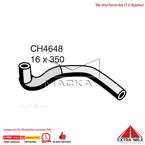 CH4648 Heater Hose for Mitsubishi Triton ML 3.5L V6 Petrol Manual / Auto Mackay