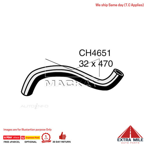 Mackay CH4651 Radiator Lower Hose For Toyota KLUGER MCU28R 3.3L V6 Ptl Man&Auto