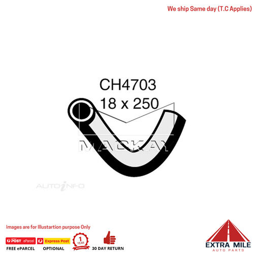 CH4703 Heater Hose for Hyundai iLOAD TQ 2.5L I4 Turbo Diesel Manual / Auto