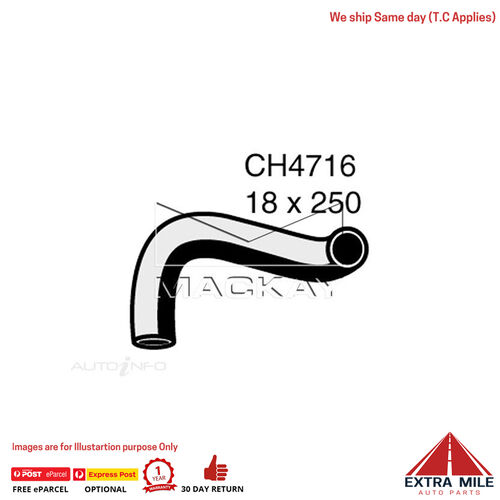 CH4716 Heater Hose for Hyundai iLOAD TQ 2.5L I4 Turbo Diesel Manual / Auto