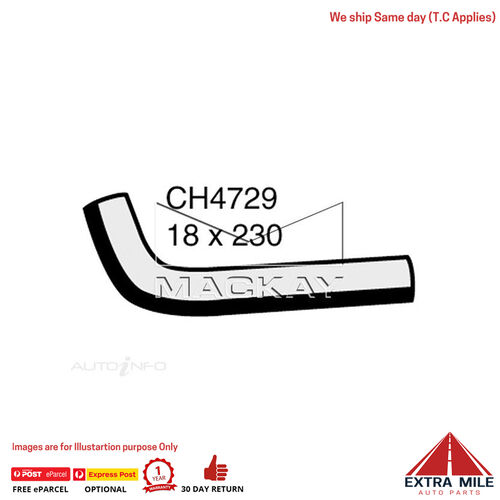 CH4729 Heater Hose for Toyota Hilux LN167R 3.0L I4 Diesel Manual & Auto Mackay