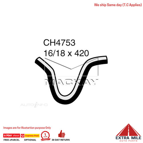 CH4753 Heater Hose for Hyundai I30 Fd 2.0L I4 Petrol Manual & Auto