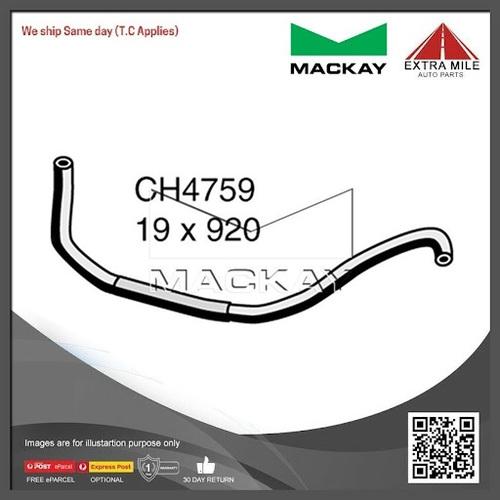 Mackay Heater Hose For Nissan Navara D40 2.5L I4 Turbo Diesel Manual/Auto-CH4759