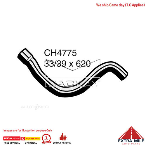 Mackay CH4775 Radiator Lower Hose For Holden Astra AH 1.8L I4 Petrol Manual/Auto