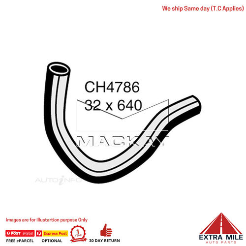 Mackay Radiator Upper Hose For Toyota LandCruiser RZJ95R 2.7L Petrol Man & Auto