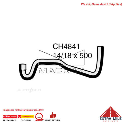 CH4841 Pcv Hose for Saab 93 . 2.0L I4 Turbo Petrol Manual / Auto Mackay