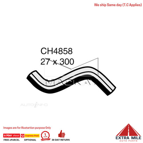 Mackay CH4858 Radiator Upper Hose For Subaru Tribeca . 3.0L F6 Ptl Manual & Auto