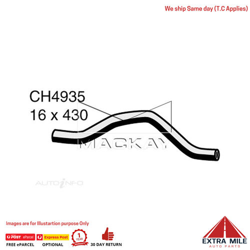 Mackay Heater Hose For Mitsubishi OutLander ZF 2.4L Petrol Manual / Auto