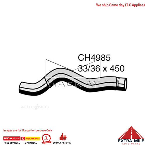 Mackay CH4985 Radiator Upper Hose For Mazda Cx9 Tb 3.7L V6 Petrol Manual & Auto