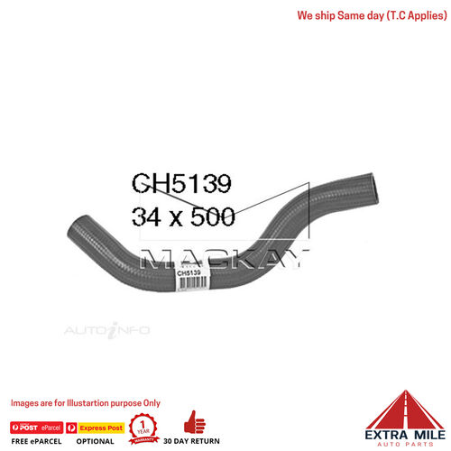 Mackay CH5139 Radiator Upper Hose For Hyundai Trajet FO 2.7L V6 Ptl Manual/Auto