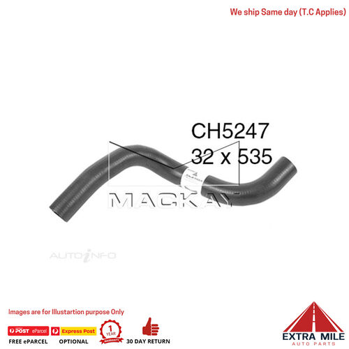 Mackay CH5247 Radiator Lower Hose For Holden Barina TK 1.6L I4 Petrol Manual