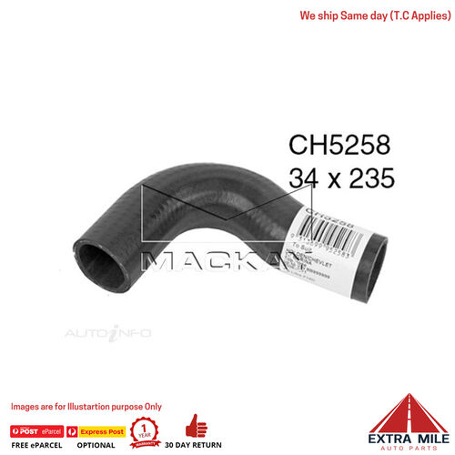 Mackay CH5258 Radiator Upper Hose For Holden Barina TK 1.6L I4 Ptl Manual/Auto