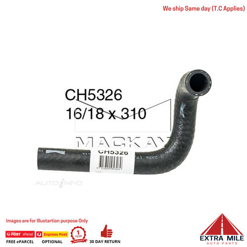 Mackay Heater Hose For Hyundai Terracan HP 3.5L V6 Petrol Manual / Auto 