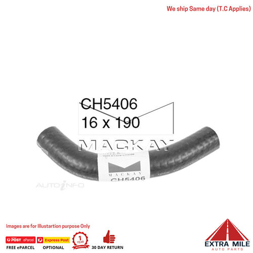 Mackay Heater Hose For Toyota Hiace RZH113R 2.4L Petrol Manual & Auto  - CH5406