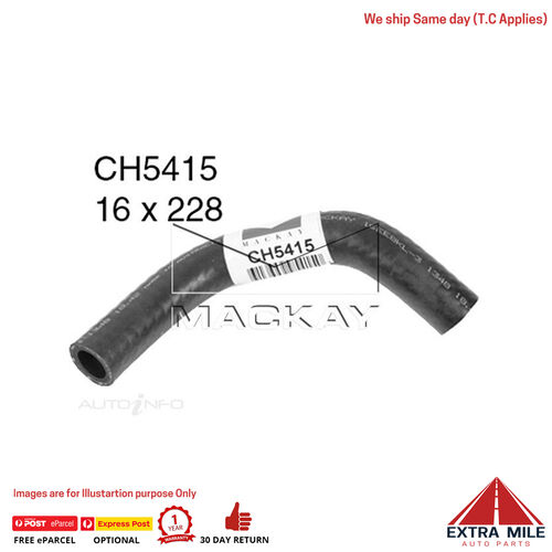 CH5415 Heater Hose for Suzuki Grand Vitara JB627 JT 2.7L V6 Petrol Manual / Auto