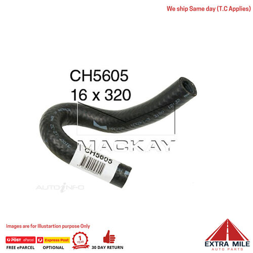 CH5605 Heater Hose for Mazda MX5 NA 1.8L I4 Petrol Manual / Auto Mackay