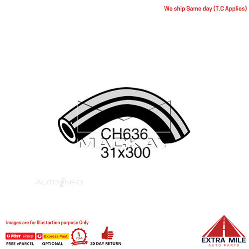 Mackay CH636 Top Hose For Holden HD - HR 1965-1968 Mackay