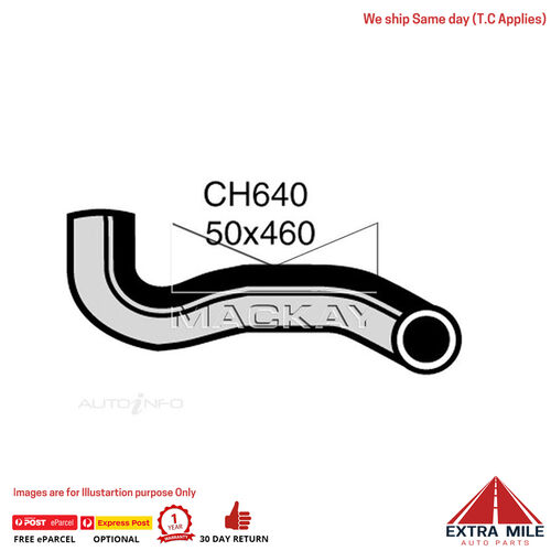 CH640 Top Hose for International / IVECO FROM CHASSIS # 1760 ON Mackay