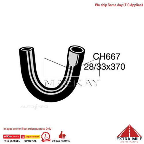 CH667 Bottom Hose for Land Rover II A 1958-1967 Mackay