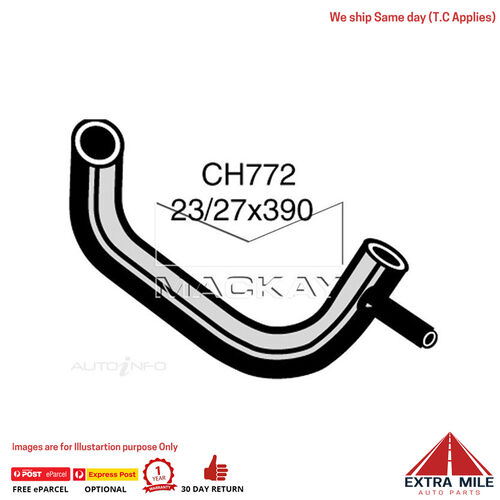 Mackay CH772 Radiator Lower Hose For Morris Mini . 1.1L I4 Petrol Manual/Auto