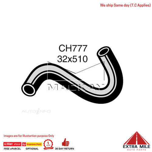 Mackay CH777 Radiator Lower Hose For Holden Torana LJ 1.2L I4 Petrol Manual/Auto