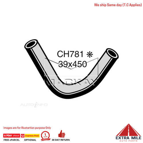 Mackay CH781 Bottom Hose For Chrysler Valiant VE -VF -VG 1967-1971 - 6CYL Mackay