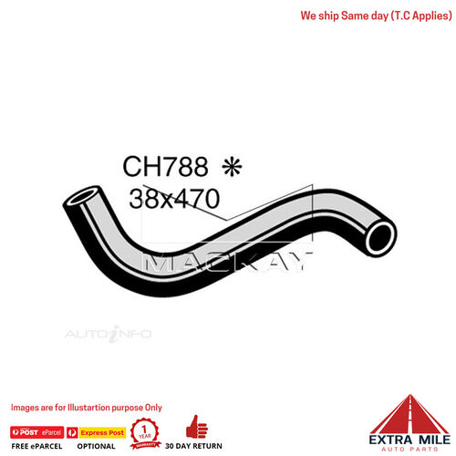 Mackay CH788 Radiator Lower Hose For Holden Belmont HG 2.6L I6 Ptl Manual/Auto